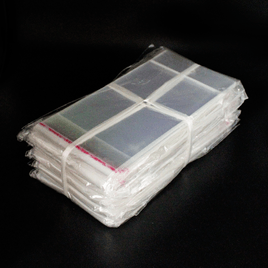 Saco Plástico Adesivado com Solapa 7x12+3 cm 1000 unidades