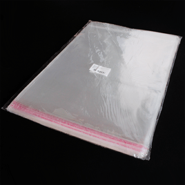 Saco Plástico Adesivado com Solapa 30x40 cm 100 unidades