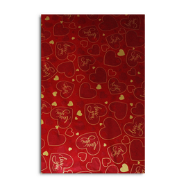 Saco de Presente Laminado Tema Romântico Tam 35x54 cm 50 unidades  Packpel