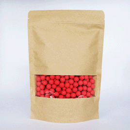 Saco Stand Up Pouch 18x26 Kraft com Zip Lock 49 uni