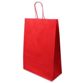 Sacola Kraft para Presente Tamanho 31,5x23,5x10 Pacote com 10 unidades Bco Chap