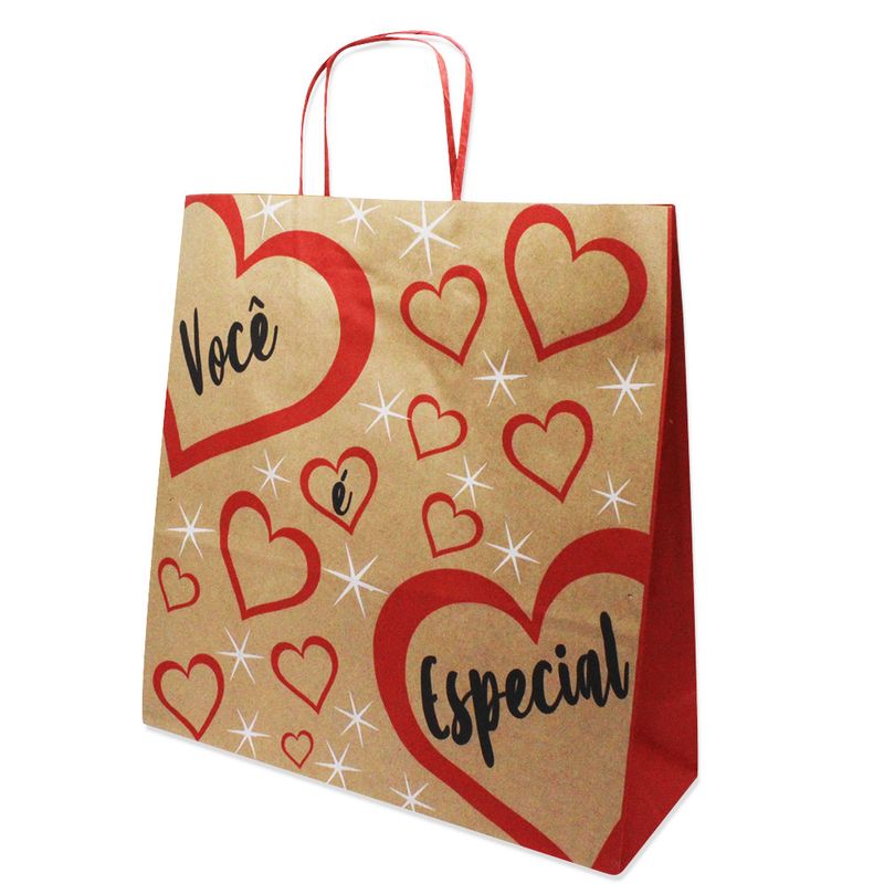 Sacola-Kraft-Tema-Romantico-Tamanho-305x305x115-Pacote-com-10-unidades