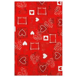 Saco para Presentes Laminado Tema Romântico 30x44cm 50 unidades Packpel