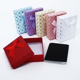Kit 12 Peças Caixa para Conjunto 7x9cm  Com Laço e Espuma