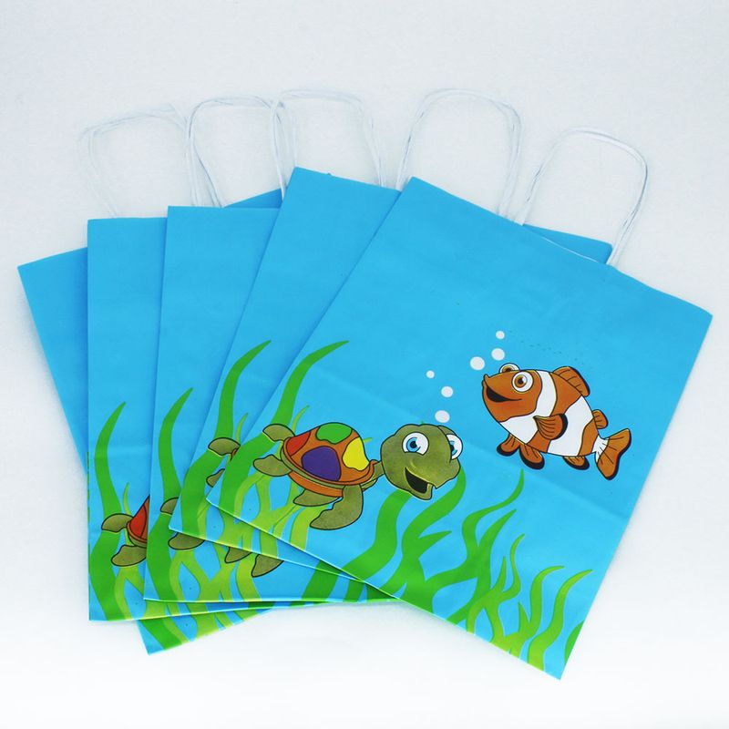 Sacola-Kraft-de-Presente-Infantil-Tamanho-215x175x85-Kit-com-10-unidades-Fundo-do-Mar--4-