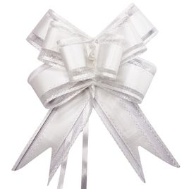 Laço Fácil de Organza com Poliester 30mm x 47 cm  Pacote com 50 Unidades