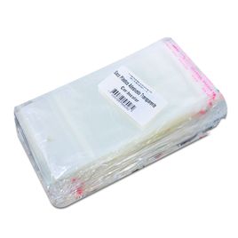 1000 Unidades saco Plástico Adesivado com Solapa 10x13+3 cm
