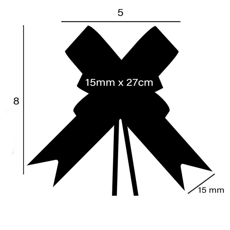 10-Pecas-Laco-Facil-Para-Presente-com-filete-Tamanho-15mm-x-27-cm