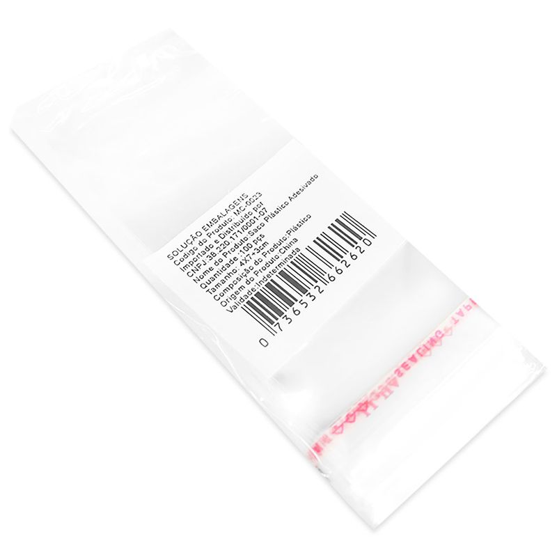 100-Unidades-saco-Plastico-Adesivado-sem-Solapa-4x7-cm