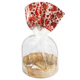 25 Unidades Saco Para Cesta Tema Romântico Packpel 45x59 cm