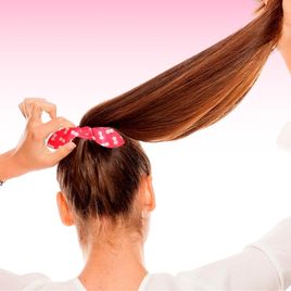 Kit com 48 Xuxinhas Laço Para Cabelo Modelo bolinhas Coloridas