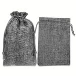 Kit-com-10-Saquinhos-de-Juta-10x15-cm-Cor-Cinza-com-Cordao-para-Fechamento