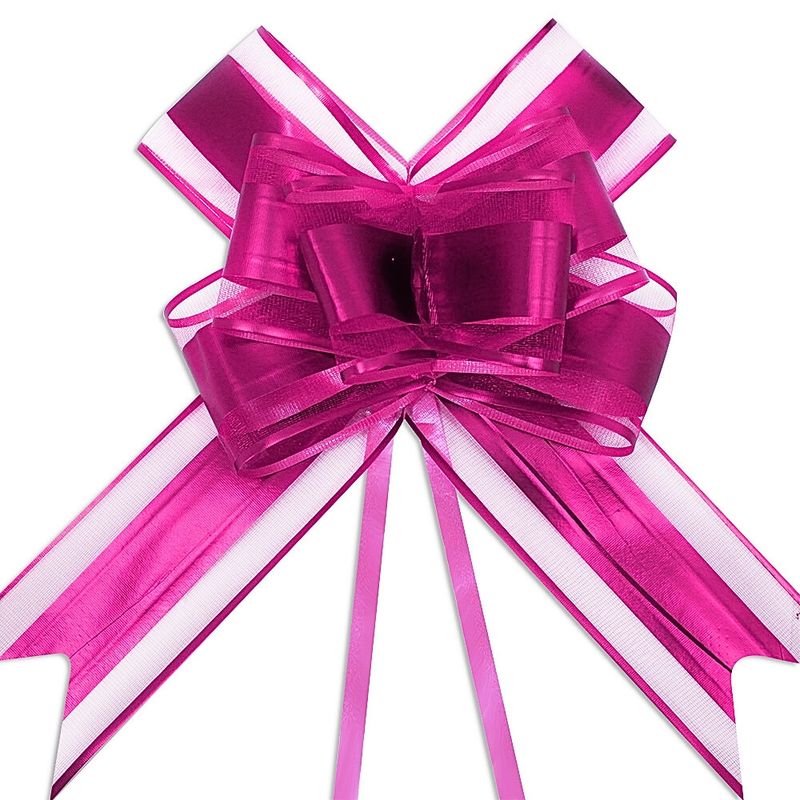 Laço Fácil de Organza com Poliester 30mmx47 cm  Pacote com 50pçs