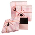 Kit-com-3-Caixas-De-Presente-Cor-Rosa-com-Laco-Dourado-3-Tamanhos--5-