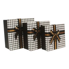 Caixa para Presente Kit 3 Peças com Laço  Decorativo
