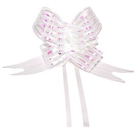 Laço Fácil de Organza 50mm x 76cm, pacote com 100 unidades