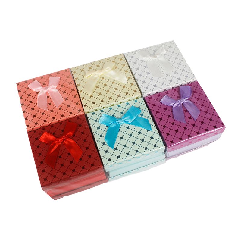KIt 12 unidades Caixa para Conjunto Tam 9x9 cm Quadriculado