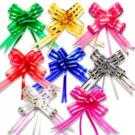 Laço Fácil de Organza 18mm x 36cm, pacote com 200 unidades