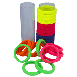 Kit 24 unidades  Xuxinha para cabelo Colorida Neon