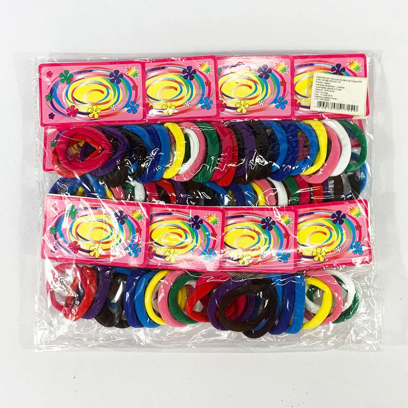 Xuxinha Elástico de cabelo pacote Pct 72 pçs Colorido