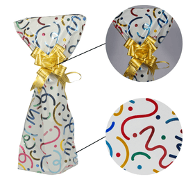 Kit 50 Saco para Bebidas Laminado Estampado 20x50 cm