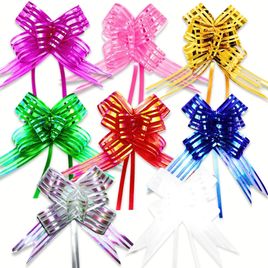 Laço Fácil de Organza 30mm x 46cm, pacote com 100 unidades