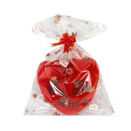 Kit 50 unidades de Sacos Poli Transparente Natalino 20x29cm