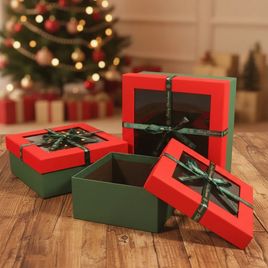 Kit 3 Caixas para Presente Natalinas Merry Christmas