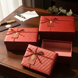 Kit 3 Caixas para Presente de Luxo Retangular Best Wishes