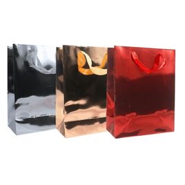 Kit 12 Sacolas para Presente Metalizadas 24x18x8cm Sortidas