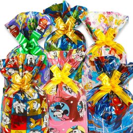 Saco de Presente Infantil Personagens 40 unidades  Tamanho 30x44